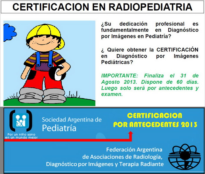 Certificación Radiopediatría