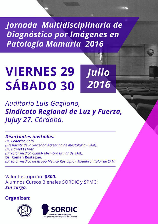Jornada Multidisciplinaria de Diagnóstico por Imágenes en Patología Mamaria 2016