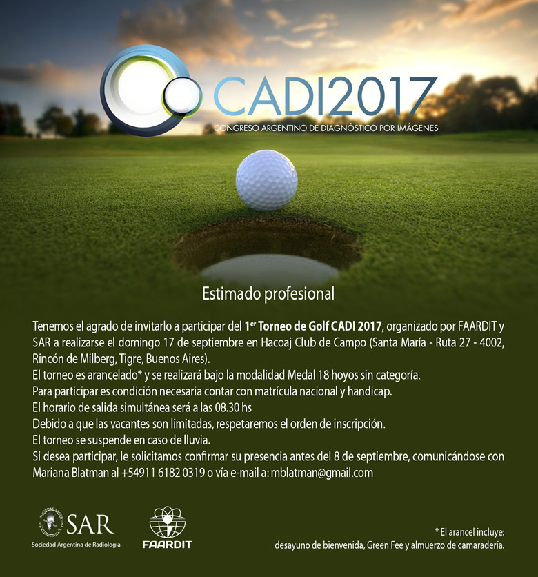 1º Torneo de Golf CADI 2017