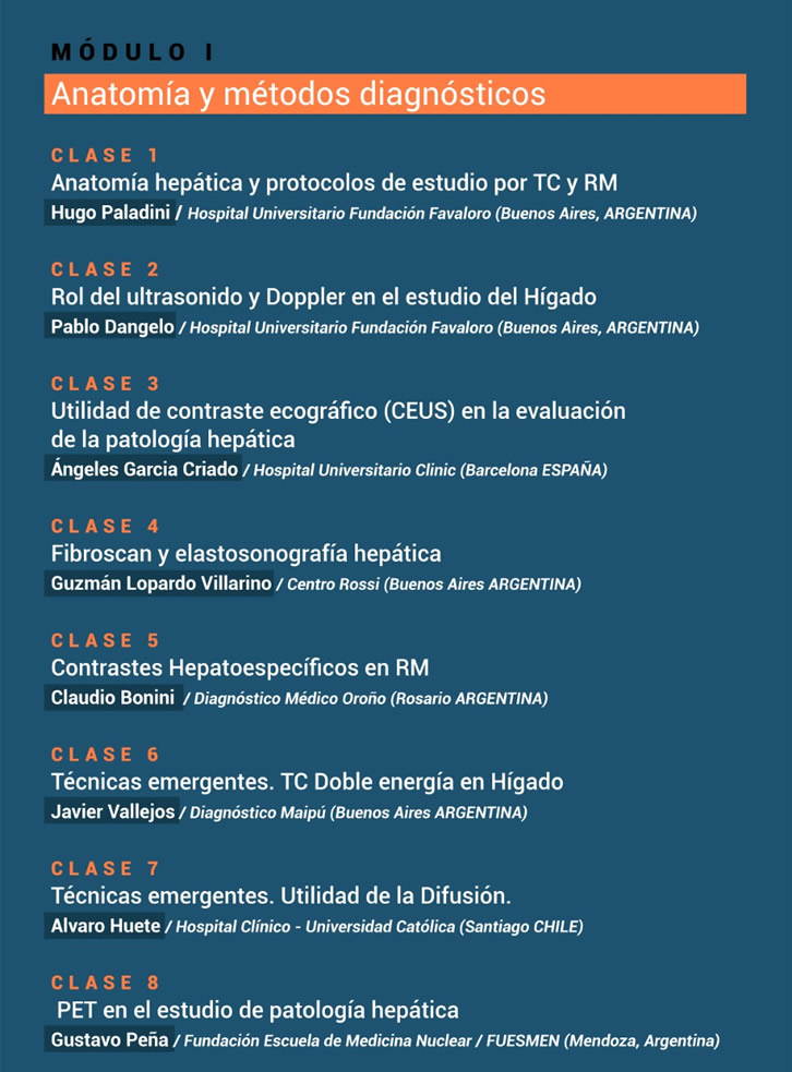 Curso Actualización en imágenes de patología hepatobiliar