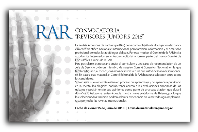 Convocatoria Revista RAR